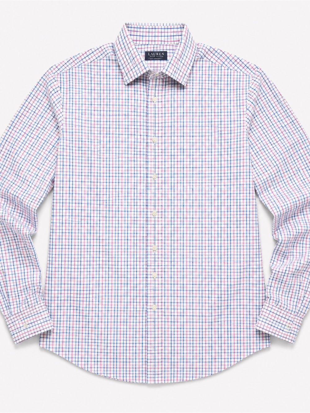 Ralph Lauren Pink and Blue Checked Dress Shirt